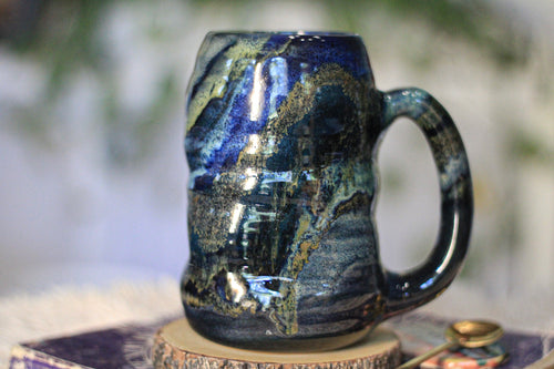 14-D Moody Blues Textured Mug, 21 oz.