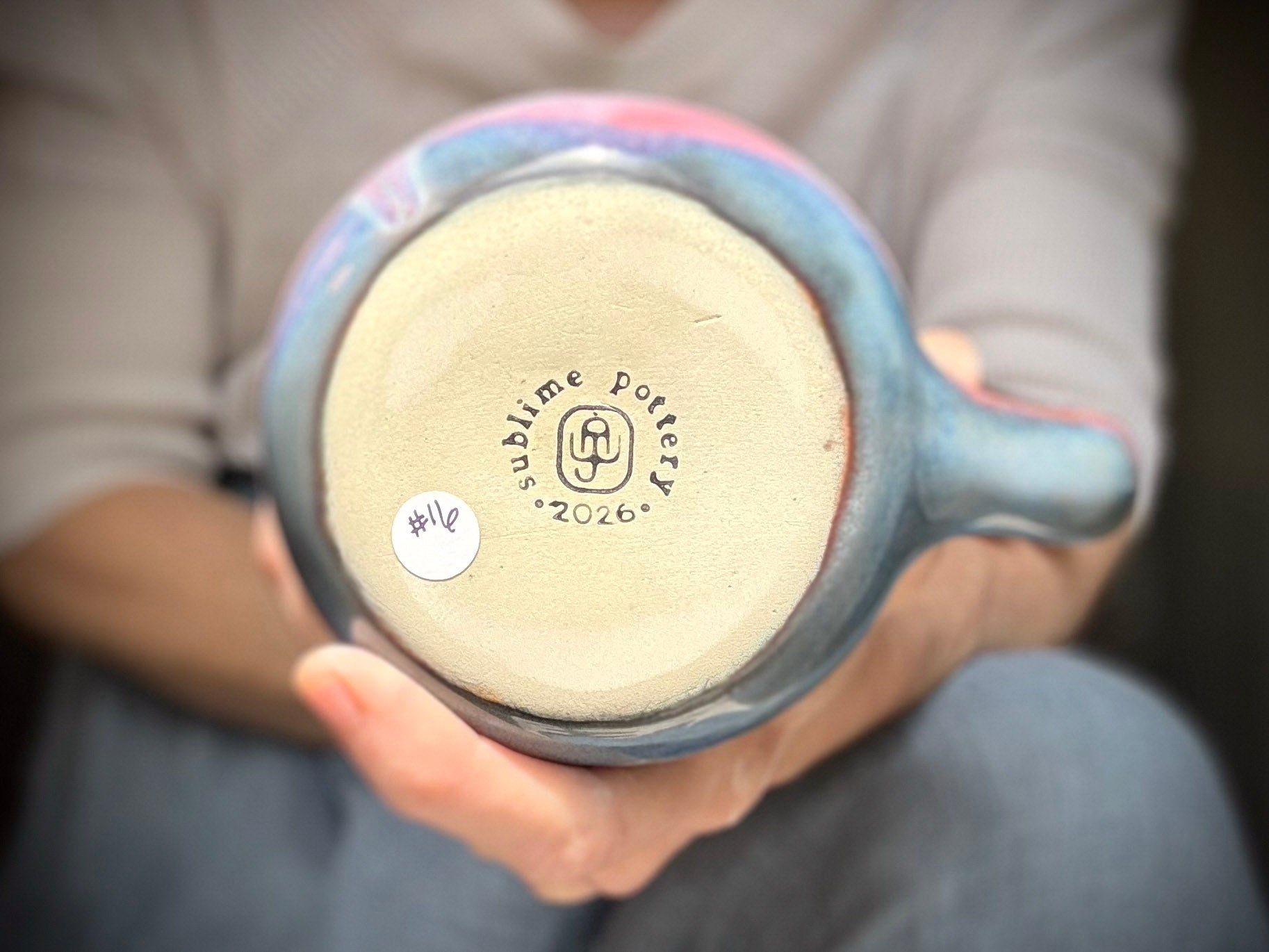 16-D Purple PROTOTYPE Gourd Mug, 18 oz.