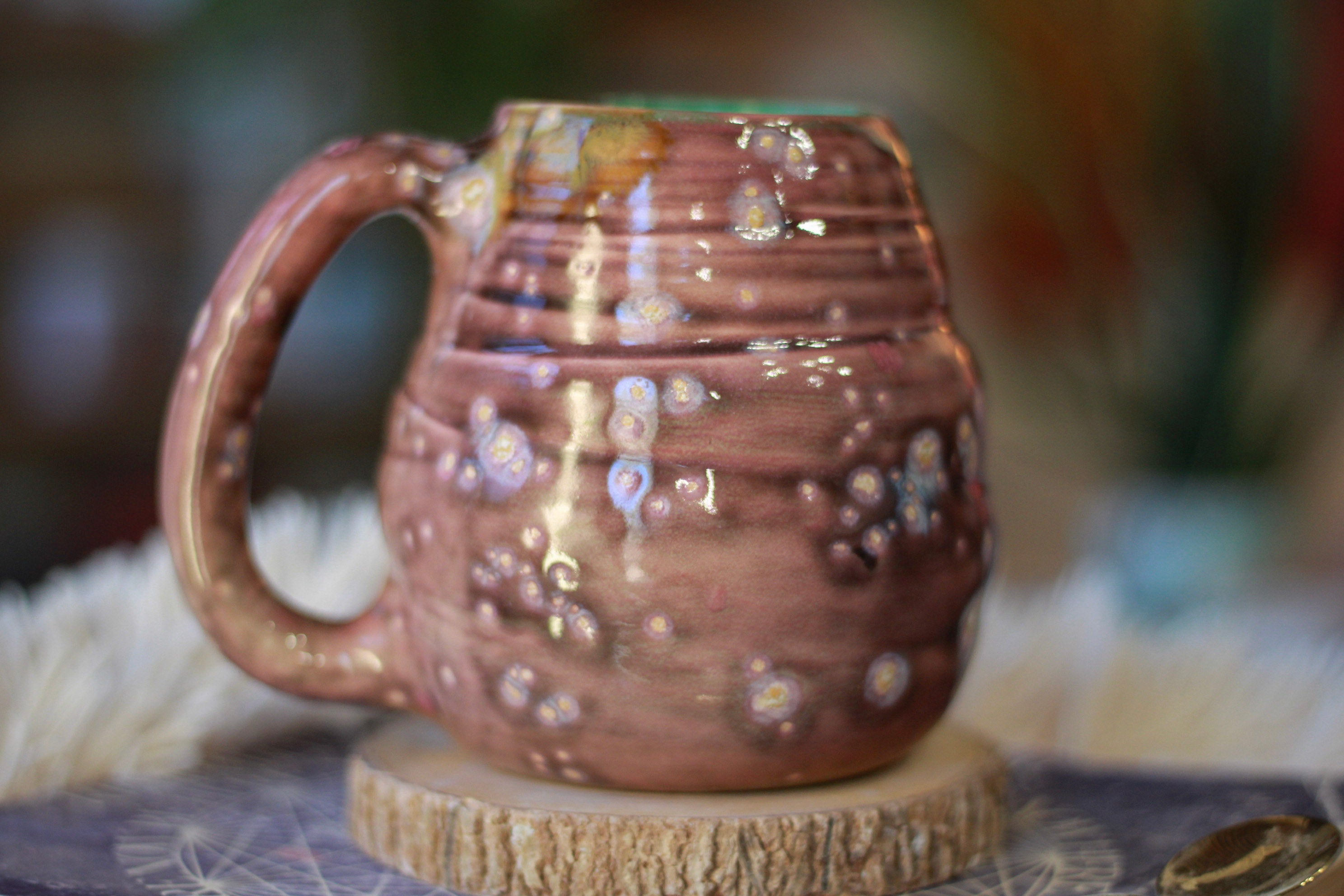 16-E Pink PROTOTYPE Textured Mug, 18 oz.