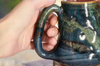 12-F EXPERIMENT Barely Flared Textured Divot Mug, 14 oz.