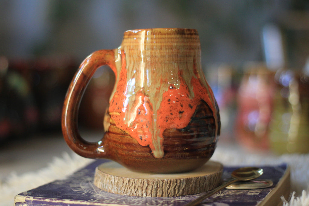 08-F Pumpkin Chai PROTOTYPE Textured Crock Mug - MISFIT, 20 oz. - 10% off