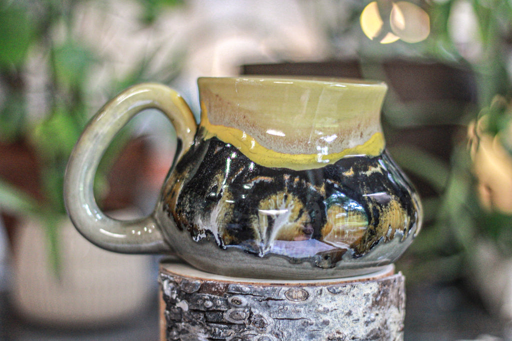 15-D Bumblebee Jasper Variation Squat Mug - MISFIT, 20 oz. - 15% off