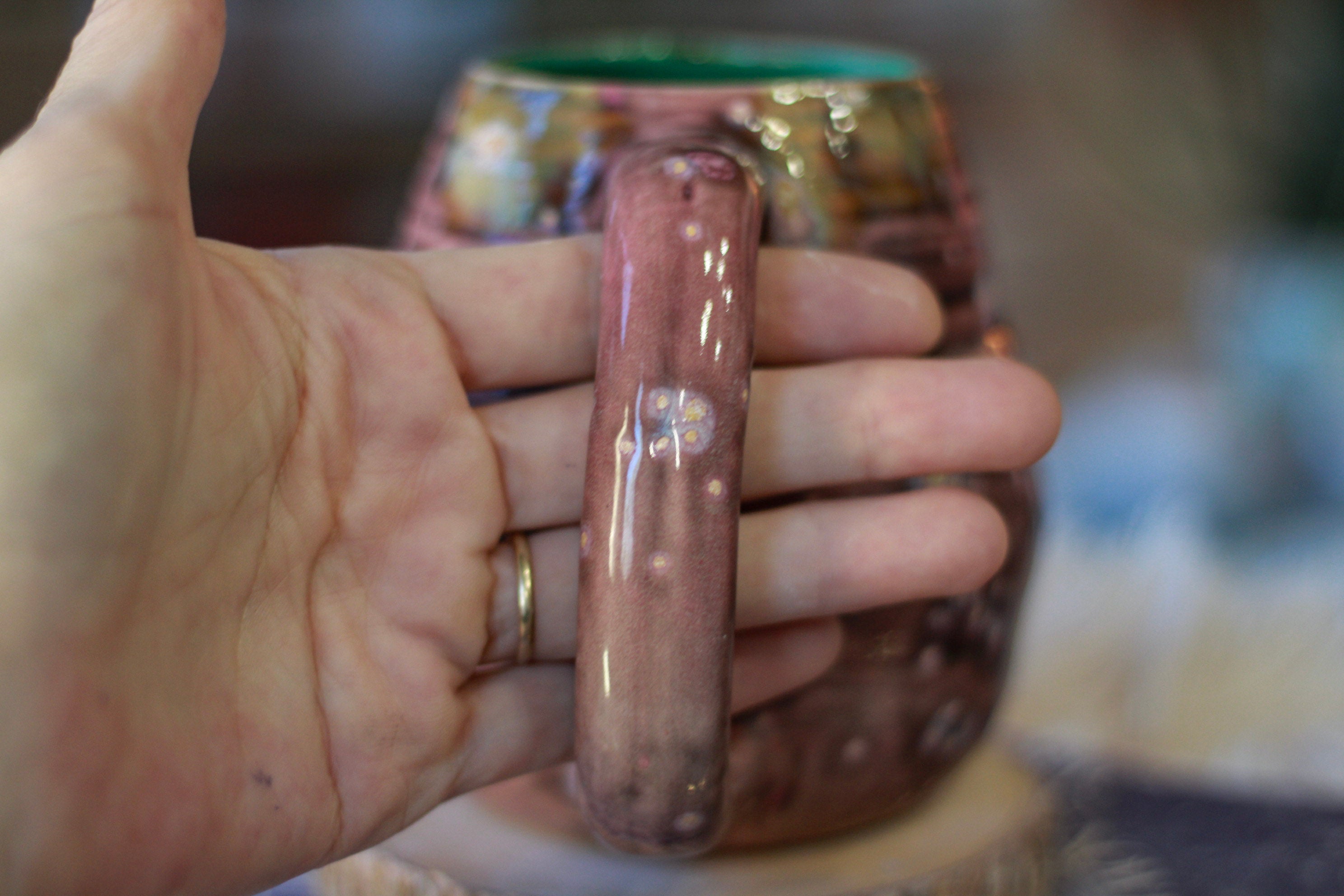 16-E Pink PROTOTYPE Textured Mug, 18 oz.