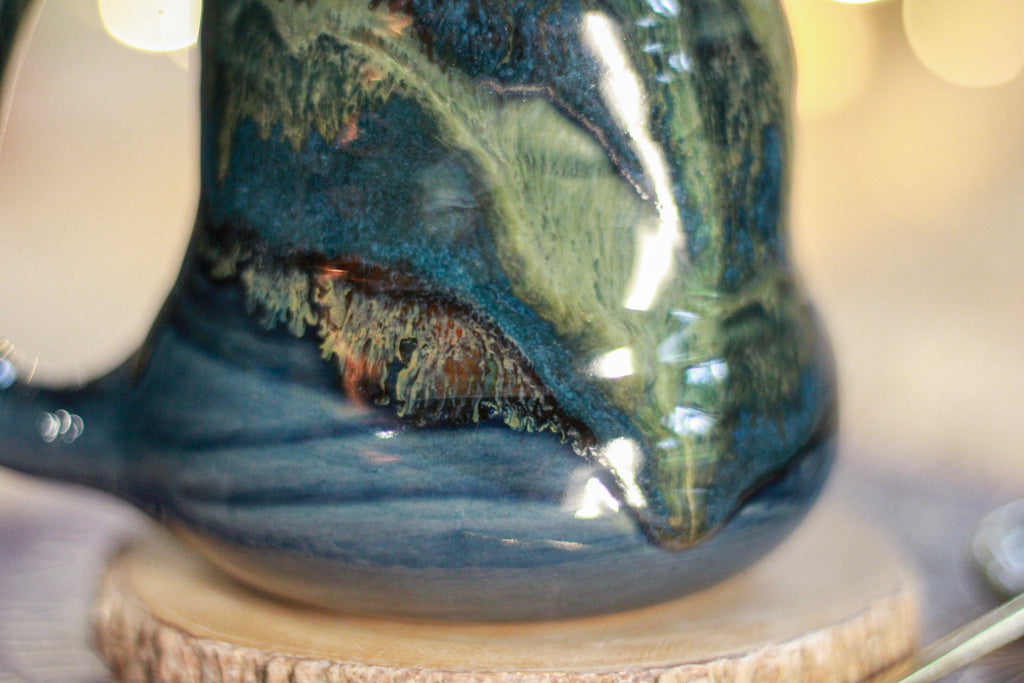 12-F EXPERIMENT Barely Flared Textured Divot Mug, 14 oz.