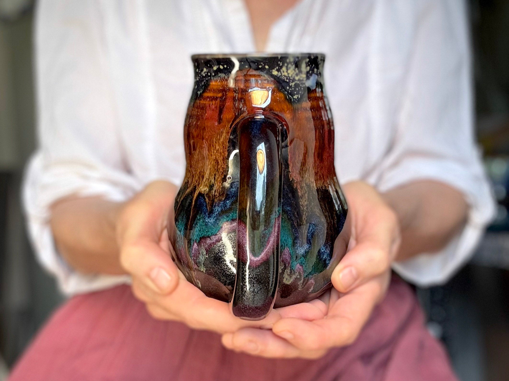 16-B Starry Night Cuddle Mug, 25 oz.