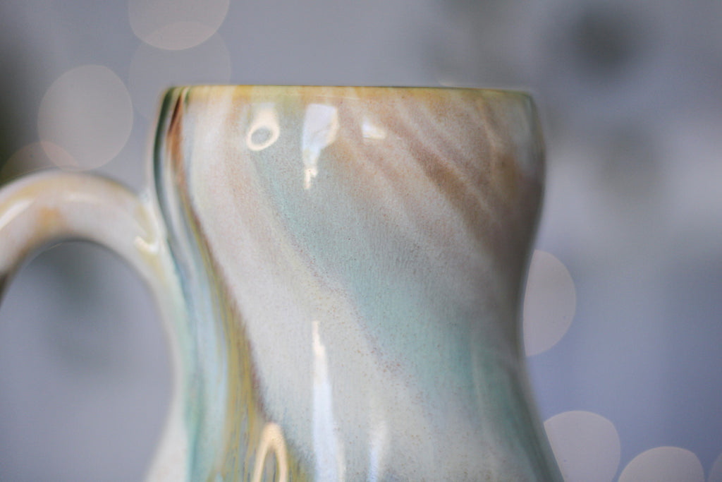 14-B Soft Earth Series PROTOTYPE Gourd Mug - MINOR MISFIT, 18 oz. - 10% off