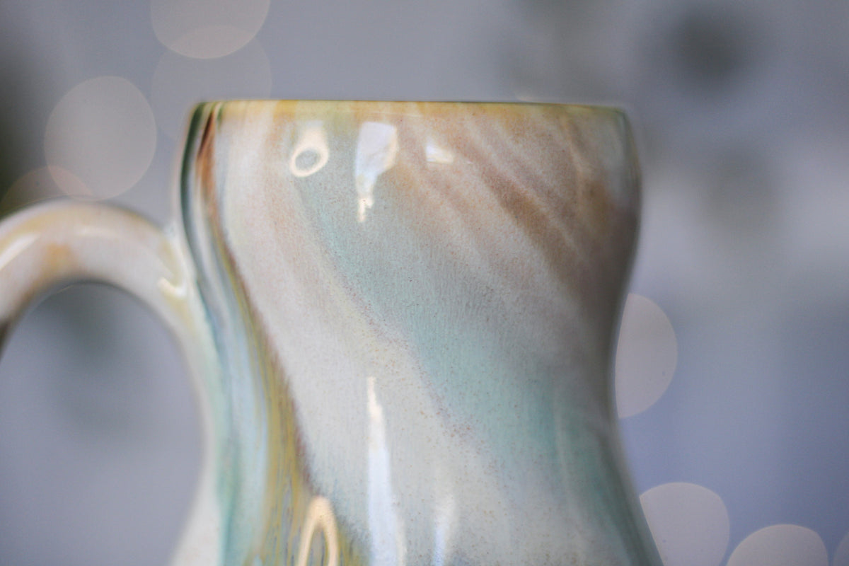 14-B Soft Earth Series PROTOTYPE Gourd Mug - MINOR MISFIT, 18 oz. - 10% off