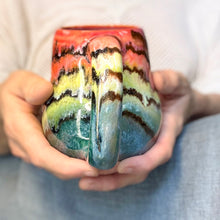 Load image into Gallery viewer, 16-C Rainbow Family Mid Mod Mug, 16 oz.