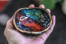 Load image into Gallery viewer, 22-A Rainbow Stellar Pinch Pots - MINOR MISFIT, 2-3 oz. - 10% off (this listing is for one pot)