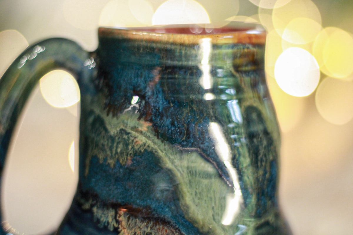 12-F EXPERIMENT Barely Flared Textured Divot Mug, 14 oz.