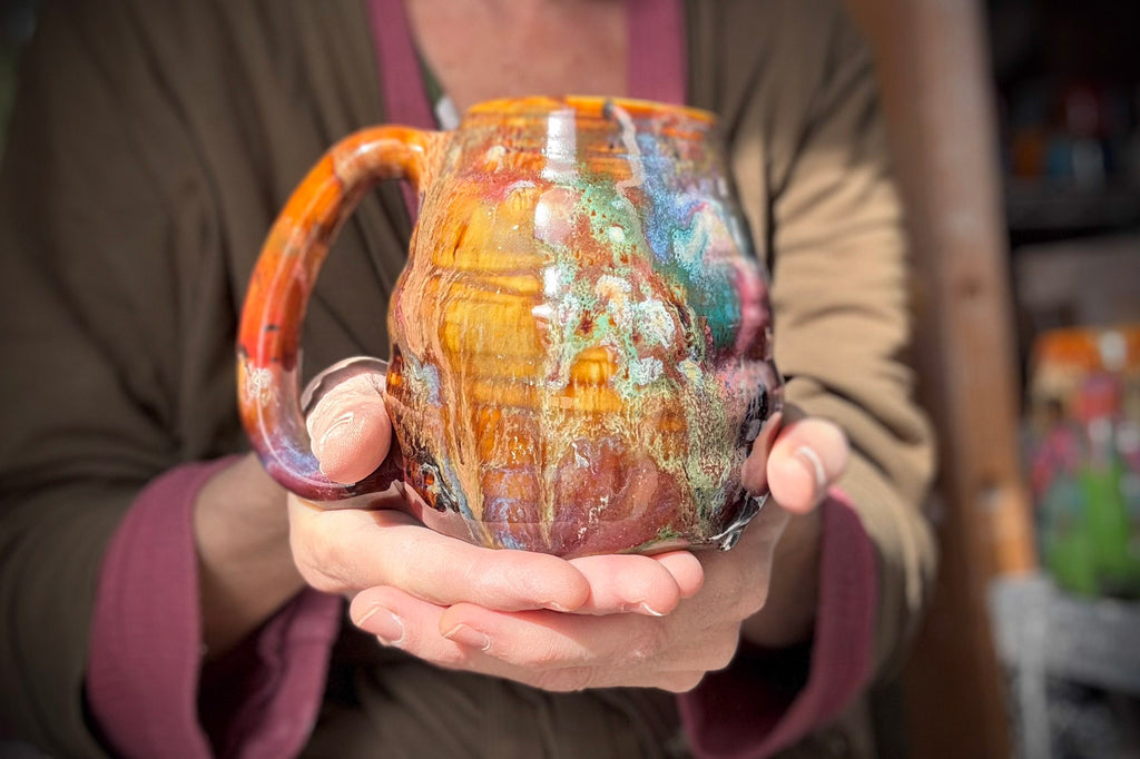 15-E Whimsy Textured Mug, 19 oz.