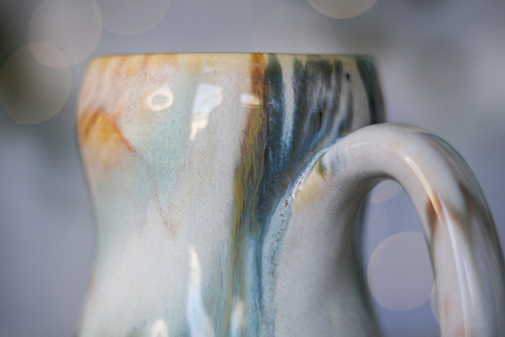 14-B Soft Earth Series PROTOTYPE Gourd Mug - MINOR MISFIT, 18 oz. - 10% off