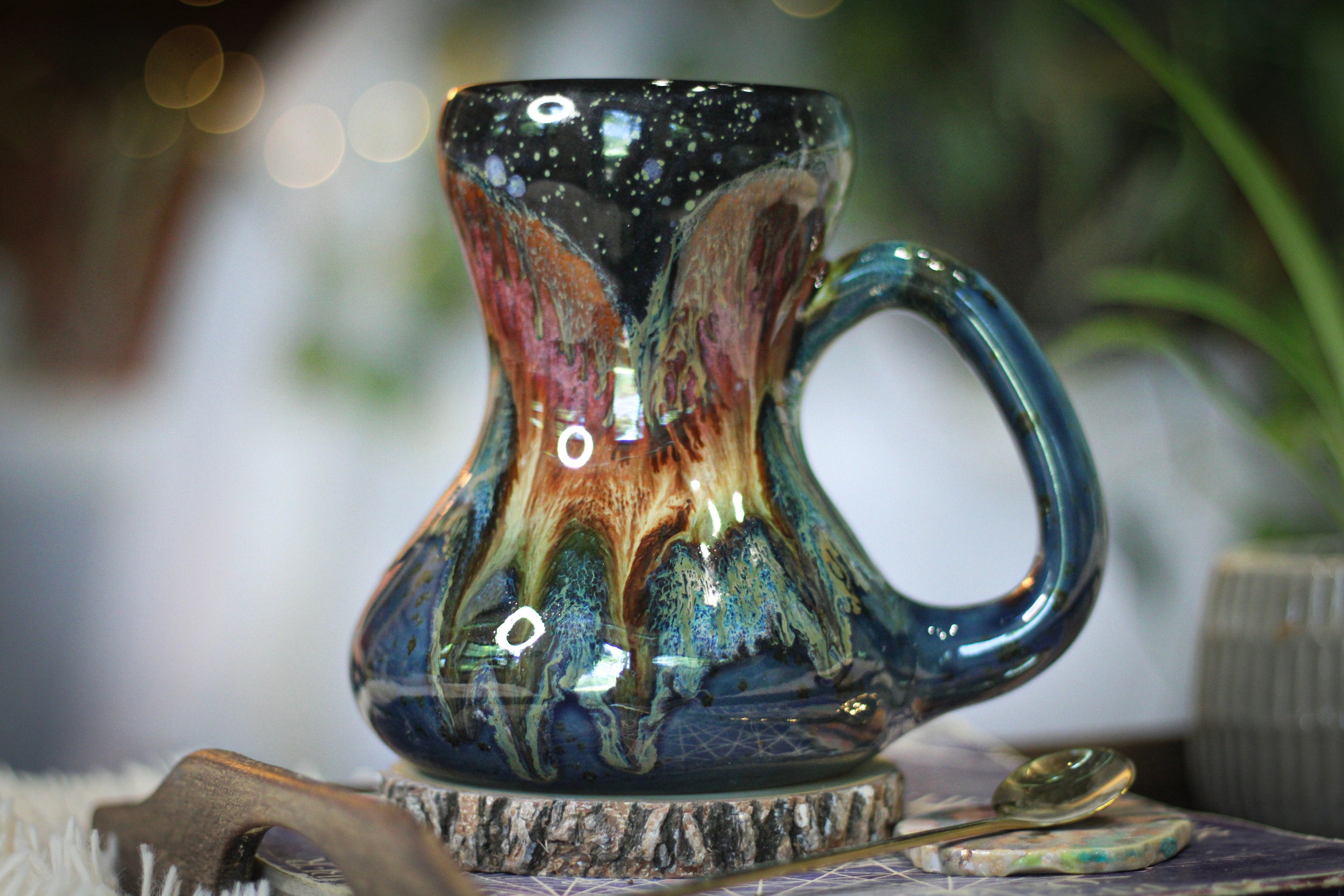 02-B Starry Night Gourd Mug - TOP SHELF, 24 oz.