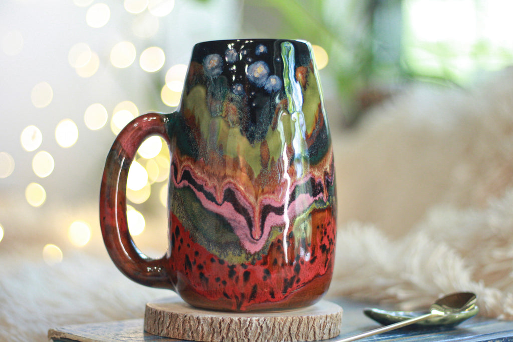 02-A Green Mountain Midnight Mug - TOP SHELF MISFIT, 25 oz.