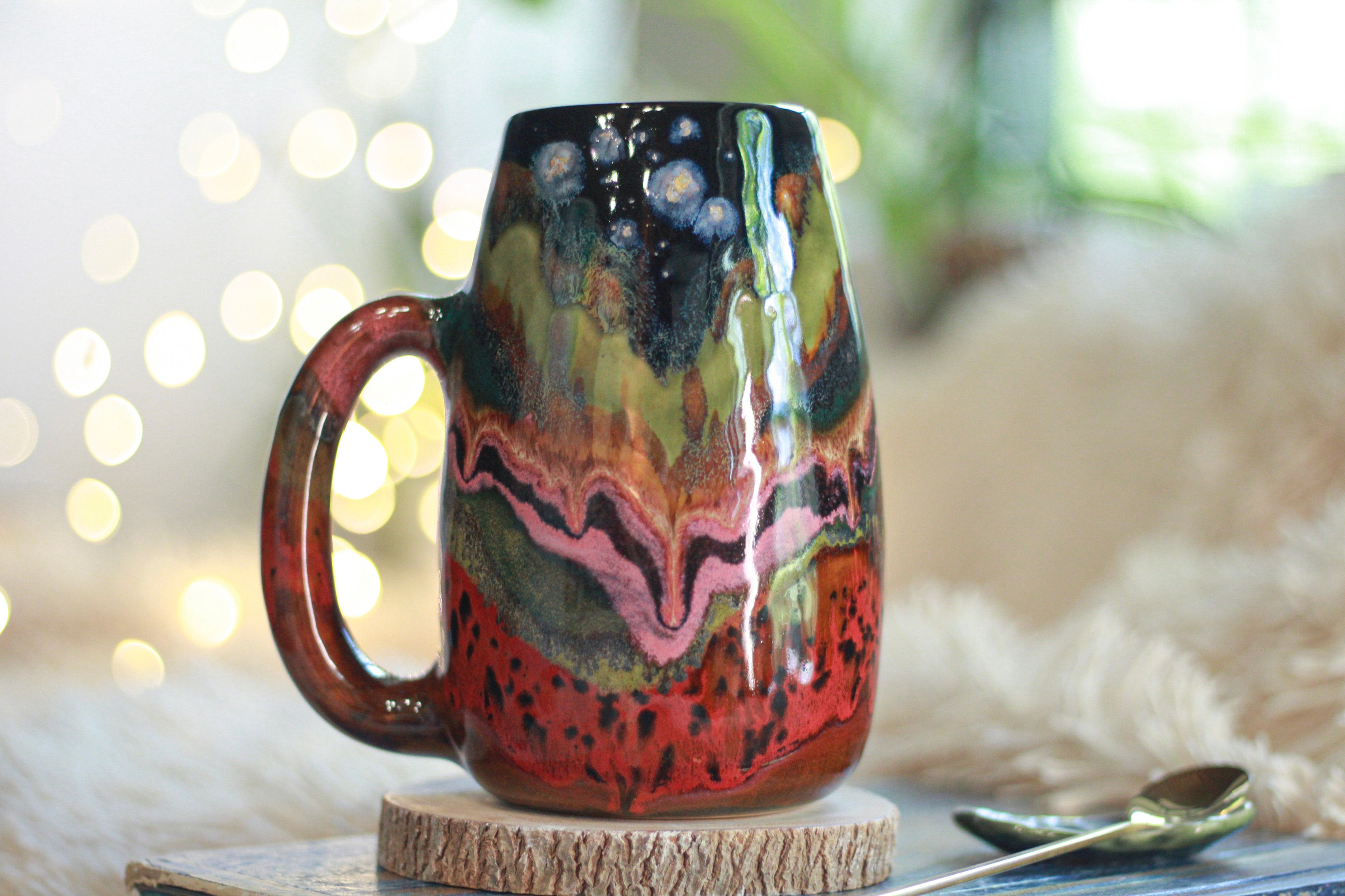 02-A Green Mountain Midnight Mug - TOP SHELF MISFIT, 25 oz.