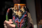 01-B Molten Cheetah Textured Mug - TOP SHELF MISFIT, 27 oz.