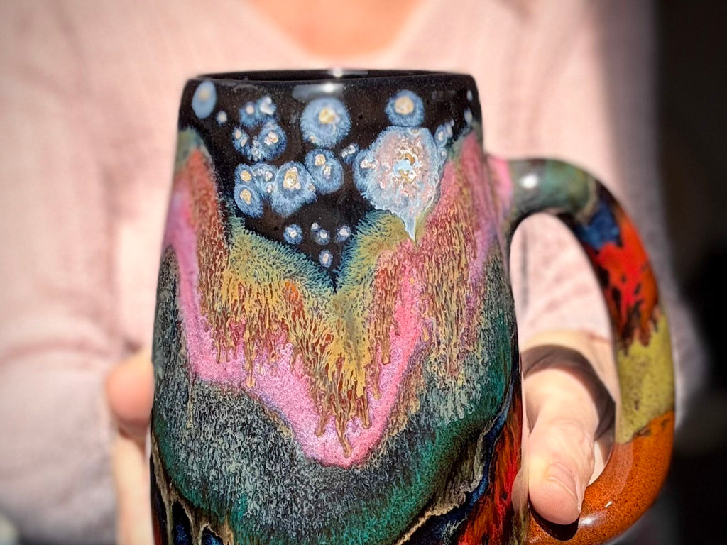 02-A Starry Night Variation Mug - TOP SHELF MISFIT, 24 oz.