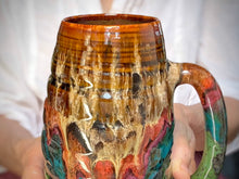 Load image into Gallery viewer, 02-B Molten Cheetah Swirly Mug - TOP SHELF, 26 oz.