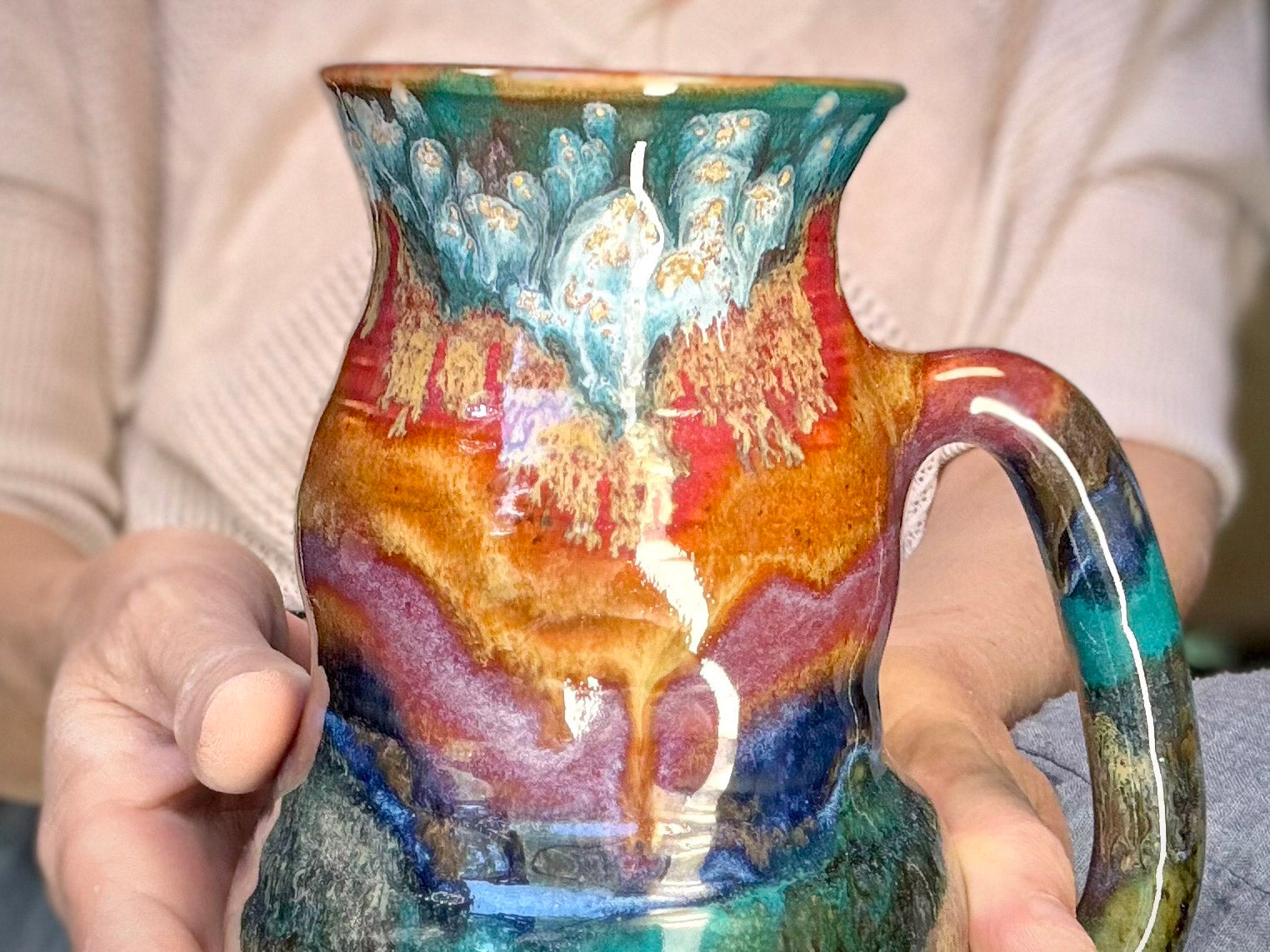 02-A Rainbow Valley Cuddle Mug - TOP SHELF, 26 oz.