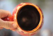 Load image into Gallery viewer, 08-F Red EXPERIMENT Barely Flared Textured Divot Mug, 24 oz.
