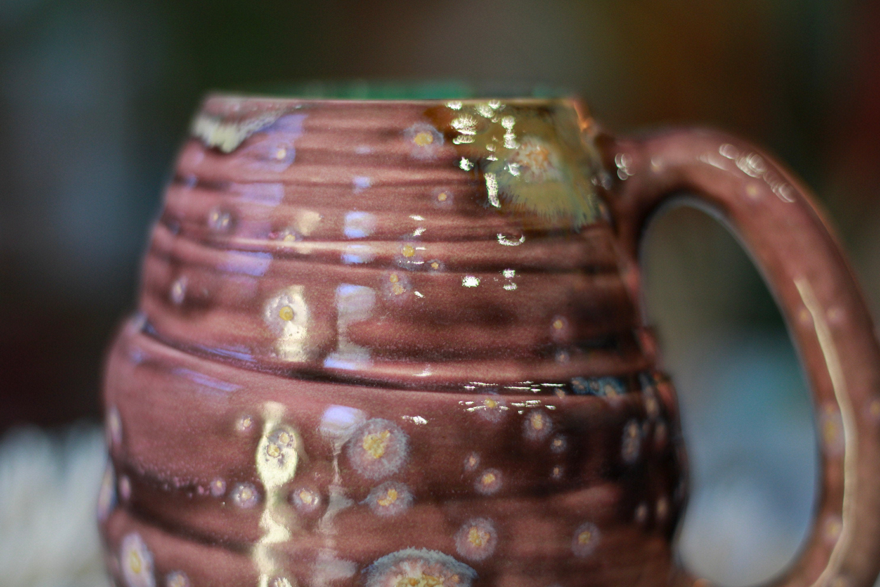 16-E Pink PROTOTYPE Textured Mug, 18 oz.