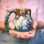 15-E Starburst Curvy Mug, 16 oz.