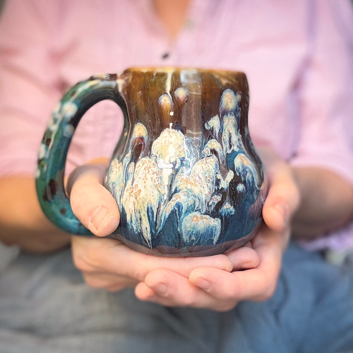 15-E Starburst Curvy Mug, 16 oz.