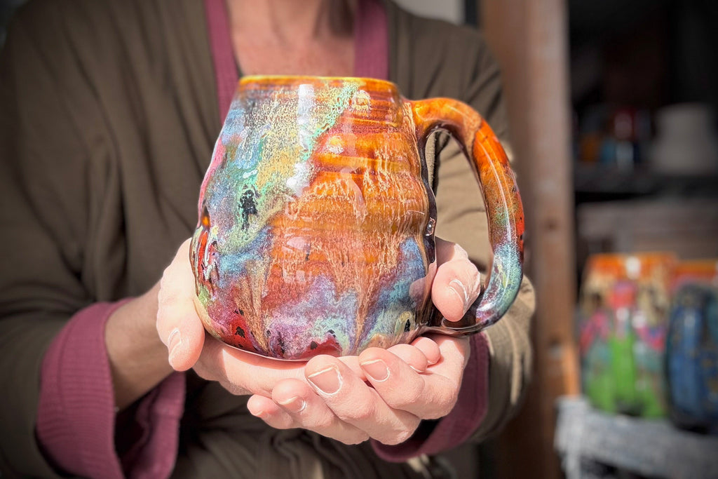 15-E Whimsy Textured Mug, 19 oz.