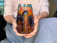 Load image into Gallery viewer, 17-A Rainbow Valley Swirly Mug - MISFIT, 28 oz. - 15% off