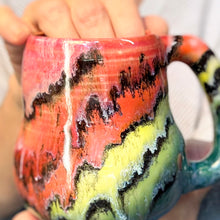 Load image into Gallery viewer, 16-C Rainbow Family Mid Mod Mug, 16 oz.
