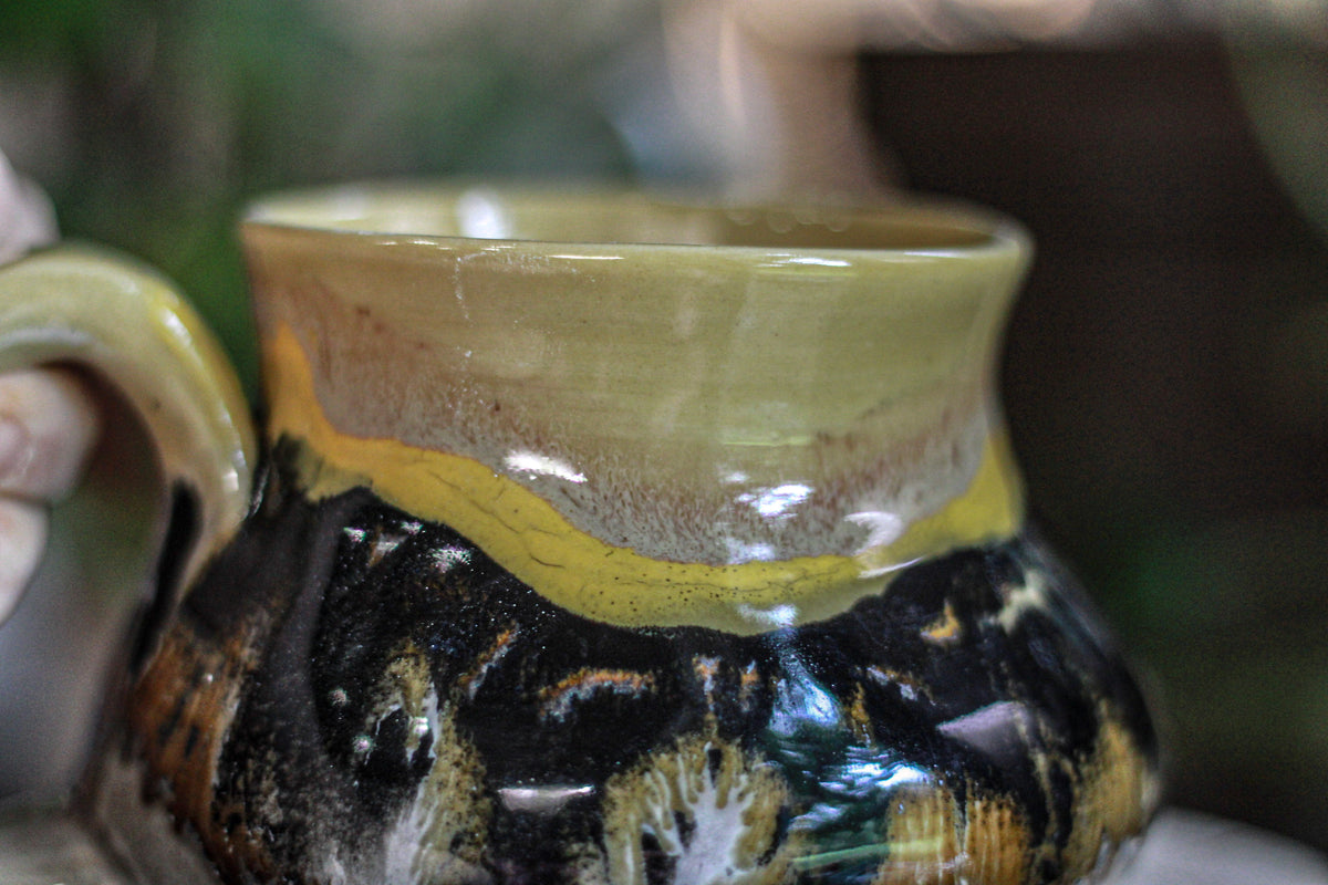 15-D Bumblebee Jasper Variation Squat Mug - MISFIT, 20 oz. - 15% off