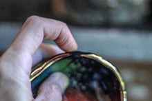 Load image into Gallery viewer, 22-A Rainbow Stellar Pinch Pots - MINOR MISFIT, 2-3 oz. - 10% off (this listing is for one pot)