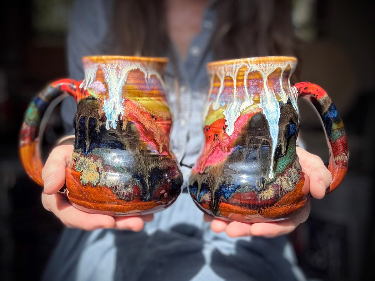 16-E Earthy 'FLOW' Cuddle Mug, 22 oz. (This listing is for one mug)