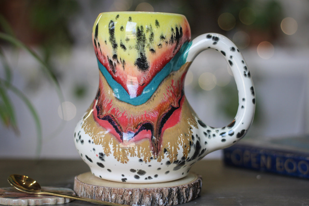 18-B Desert Rainbow Acorn Gourd Mug, 24 oz.