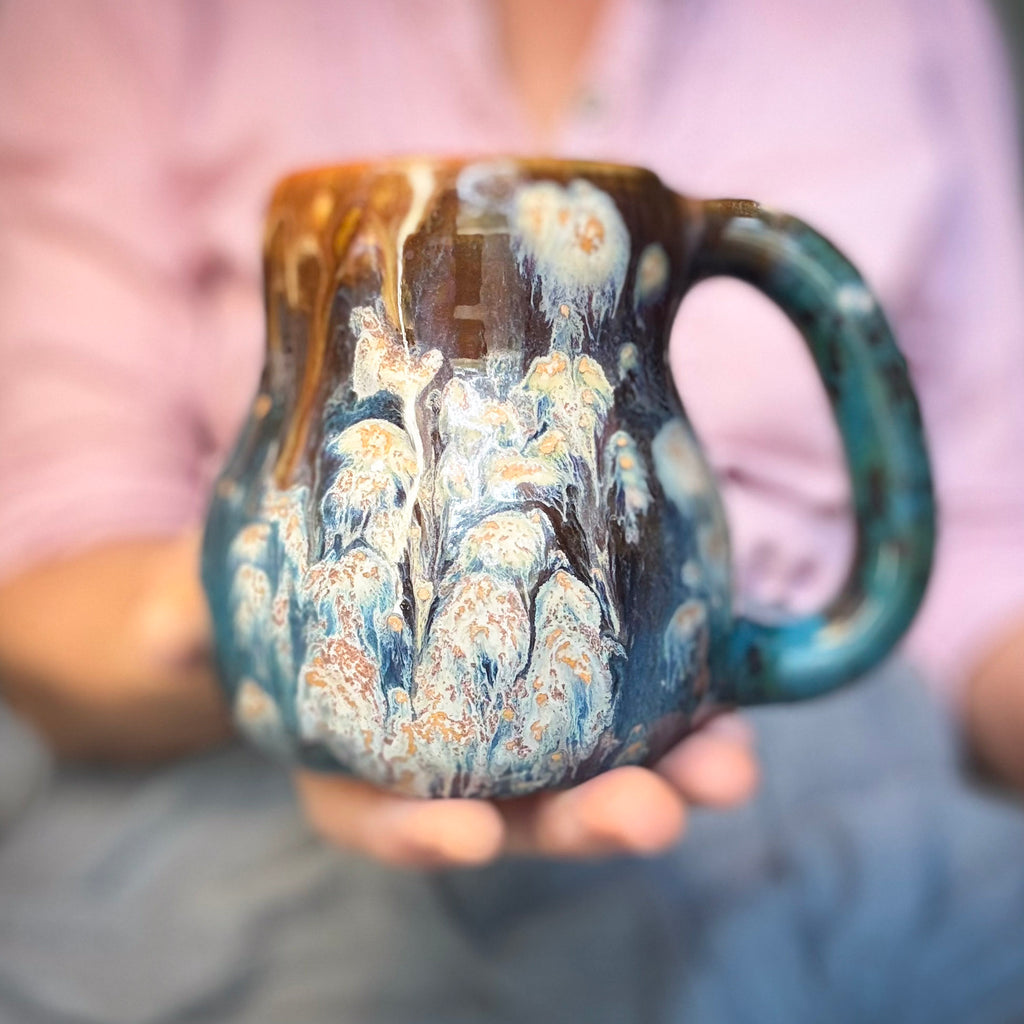 15-E Starburst Curvy Mug, 16 oz.