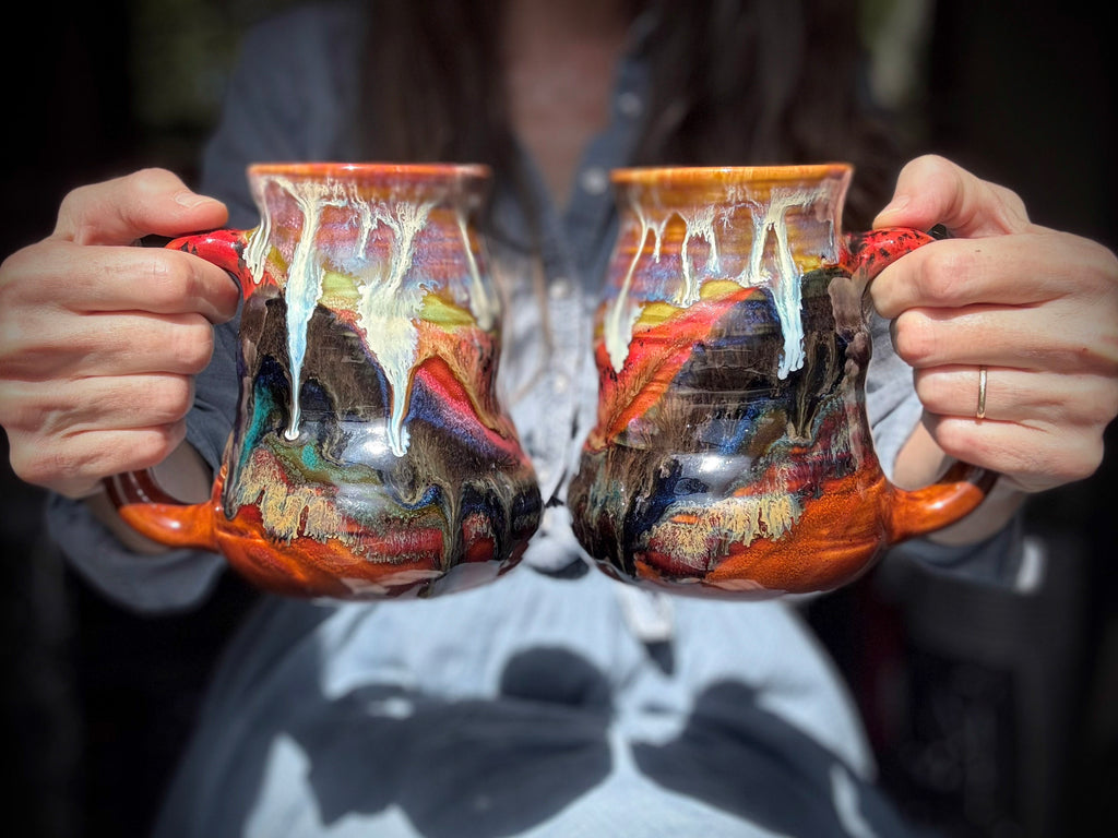 16-E Earthy 'FLOW' Cuddle Mug, 22 oz. (This listing is for one mug)