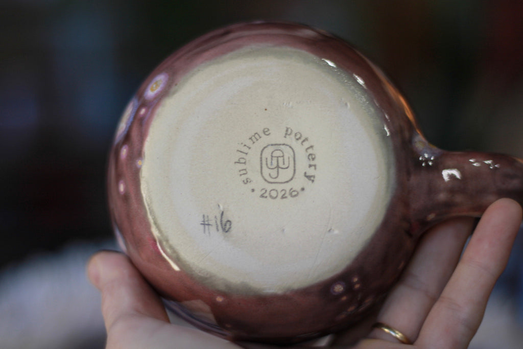 16-E Pink PROTOTYPE Textured Mug, 18 oz.