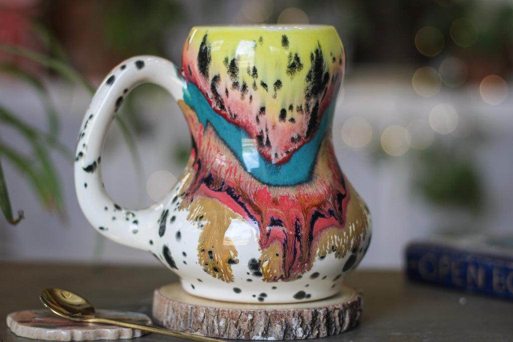 18-B Desert Rainbow Acorn Gourd Mug, 24 oz.