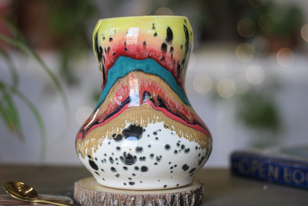 18-B Desert Rainbow Acorn Gourd Mug, 24 oz.