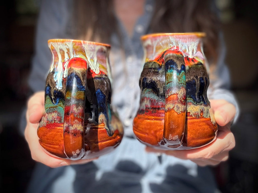 16-E Earthy 'FLOW' Cuddle Mug, 22 oz. (This listing is for one mug)
