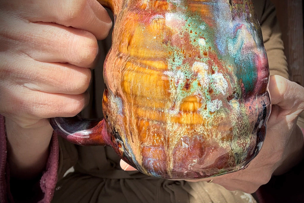 15-E Whimsy Textured Mug, 19 oz.
