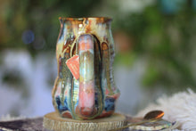 Load image into Gallery viewer, 13-D Messy Grace Notched Barely Flared Textured Divot Mug, 20 oz.