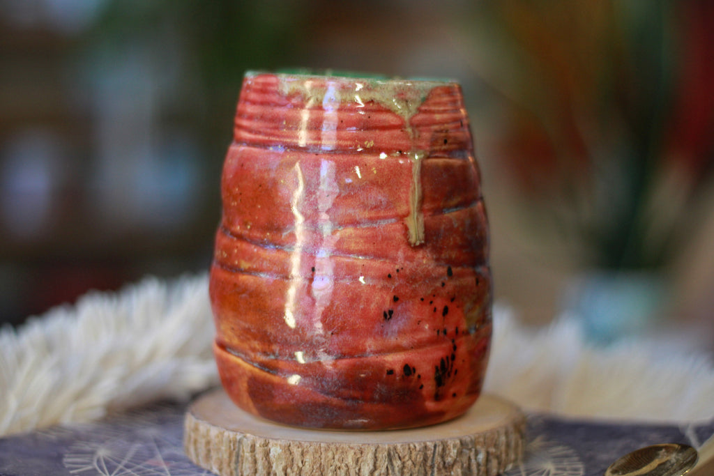 17-F Pinkish PROTOTYPE Textured Mug, 15 oz.