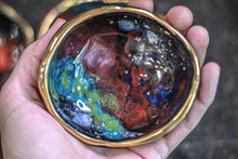 Load image into Gallery viewer, 22-A Rainbow Stellar Pinch Pots - MINOR MISFIT, 2-3 oz. - 10% off (this listing is for one pot)