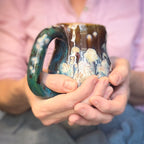 15-E Starburst Curvy Mug, 16 oz.