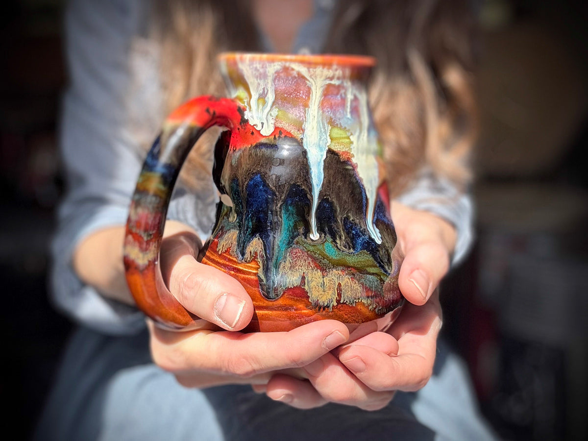16-E Earthy 'FLOW' Cuddle Mug, 22 oz. (This listing is for one mug)