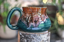 Load image into Gallery viewer, DRAWING WINNER: 16-D Molten Rainbow Cheetah Textured Squat Mug, 20 oz.