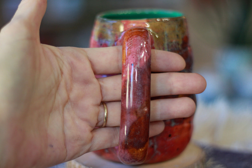 17-F Pinkish PROTOTYPE Textured Mug, 15 oz.
