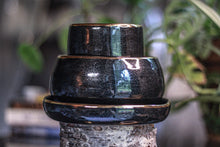 Load image into Gallery viewer, 16-A+ Black Diamond Hermit Set - TOP SHELF MISFIT, 16 oz. cup/ 19 oz. bowl