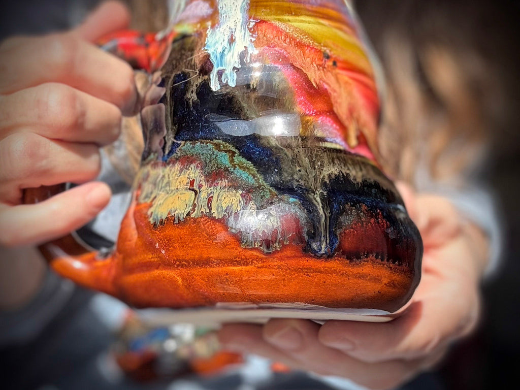 16-E Earthy 'FLOW' Cuddle Mug, 22 oz. (This listing is for one mug)